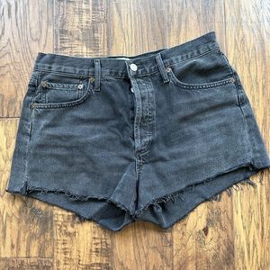 Agolde Parker Vintage Black Shorts
